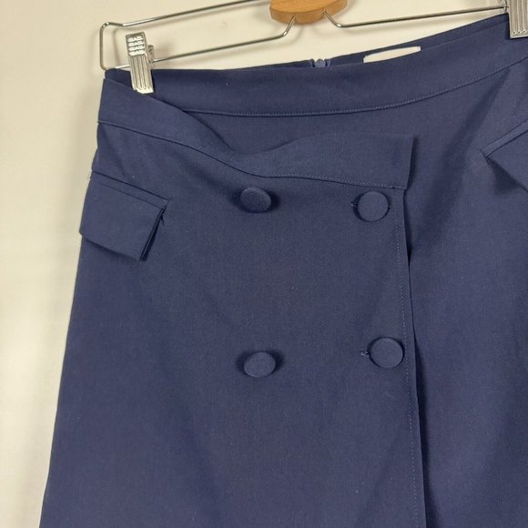 Superdown x Revolve Lizette Double Breasted Mini Skirt Navy Blue Women Size M - Picture 9 of 11
